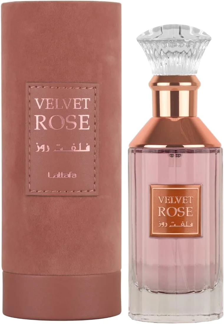 عطر ادو پرفیوم ماندگار Lattafa Velvet Rose مردانه و زنانه 100 میلی لیتر عطر ادو پرفیوم ماندگار Lattafa Velvet Rose مردانه و زنانه 100 میلی لیتر