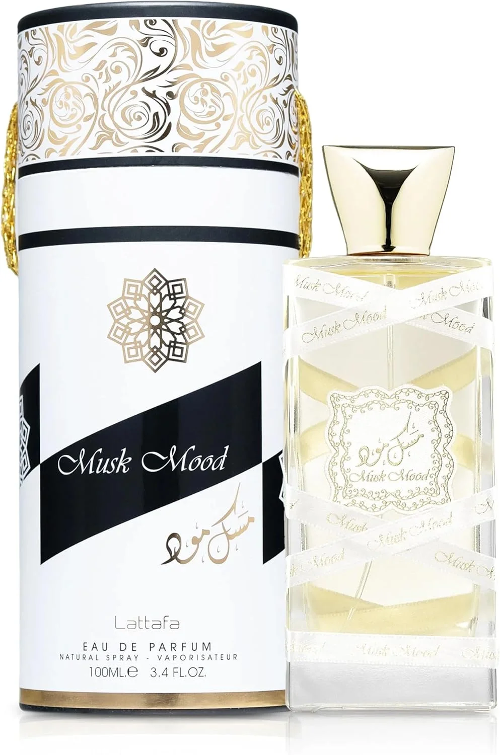 عطر ادو پرفیوم مردانه و زنانه لطافه مدل Musk Mood (۱۰۰ میلی لیتر) عطر ادو پرفیوم مردانه و زنانه لطافه مدل Musk Mood (۱۰۰ میلی لیتر)