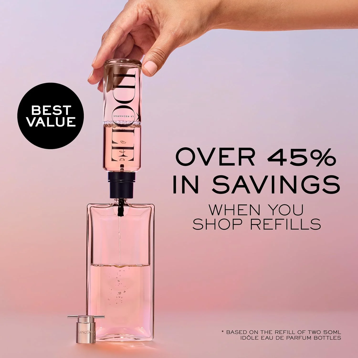 LANCOME PARIS Idole Le Perfum ادو پرفیوم زنانه، 50 میلی لیتر LANCOME PARIS Idole Le Perfum ادو پرفیوم زنانه، 50 میلی لیتر