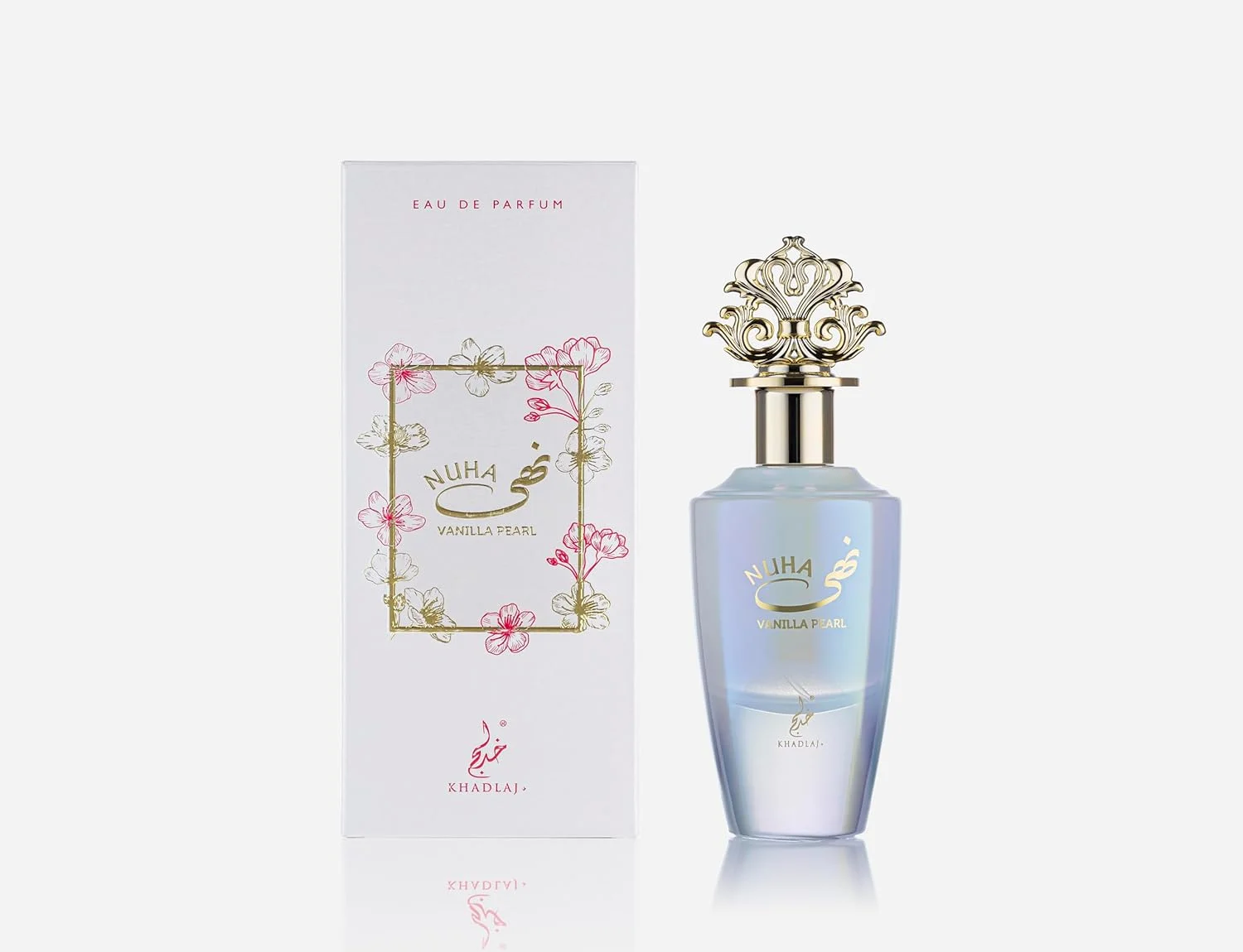 عطر زنانه خادلاج نهی ادو پرفیوم 85 میلی لیتر - رایحه گلی، شیرین و وانیلی گورمند - عطر ماندگار (گلی)