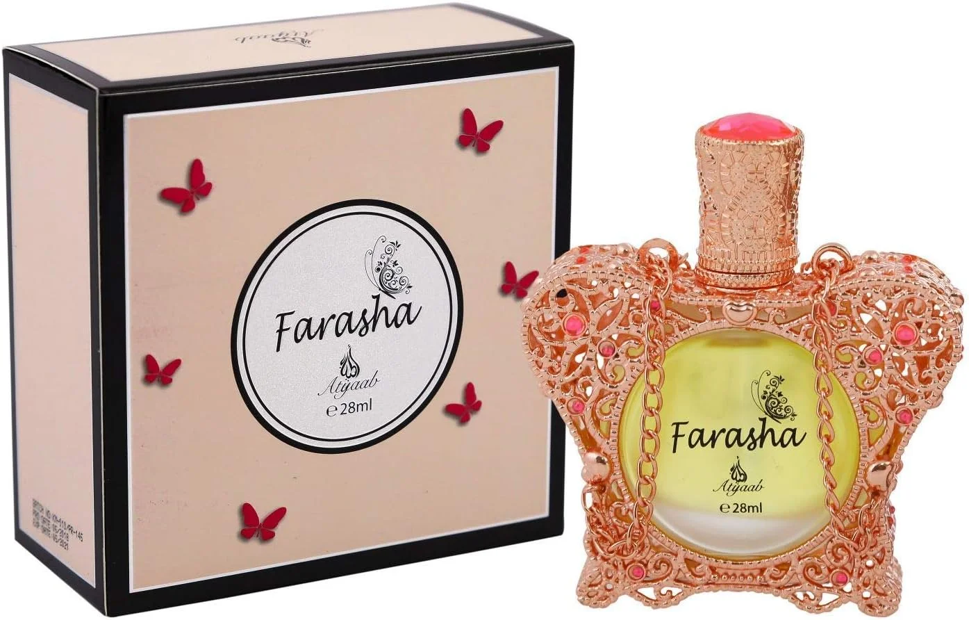 روغن عطر متمرکز فراشه از عطر خانه خادلاج، مناسب برای آقایان و بانوان، 28 میلی لیتر