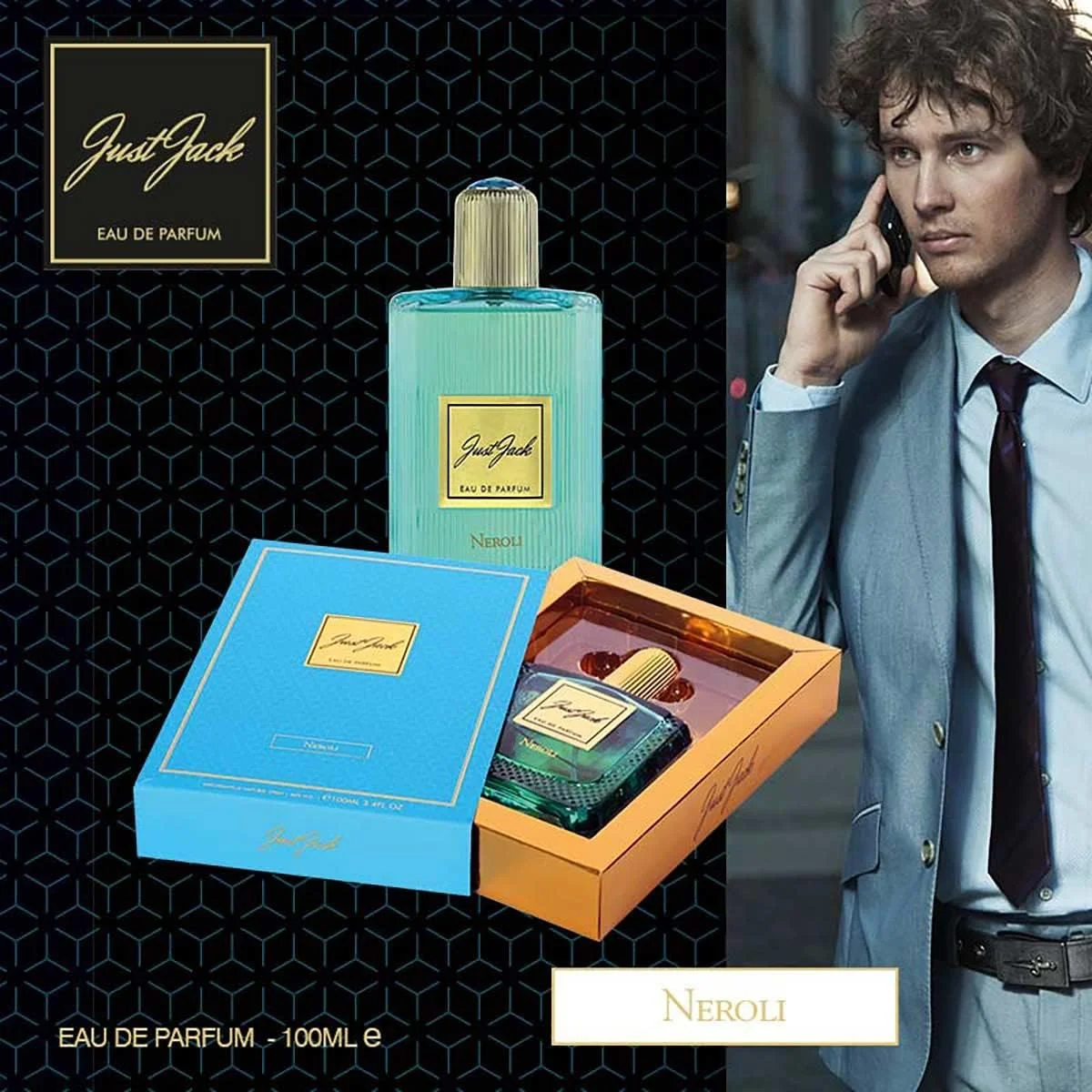 عطر نرولی جاست جک مردانه و زنانه، ادو پرفیوم 100 میلی لیتر، رایحه ماندگار برای او عطر نرولی جاست جک مردانه و زنانه، ادو پرفیوم 100 میلی لیتر، رایحه ماندگار برای او