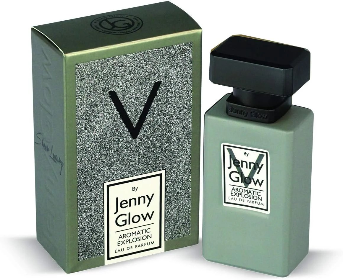 جنی گلو V بای آروماتیک اکسپلژن унисекс، عطر خالص، ادو پرفیوم 80 میلی لیتر خاکستری، از خانه استرلینگ