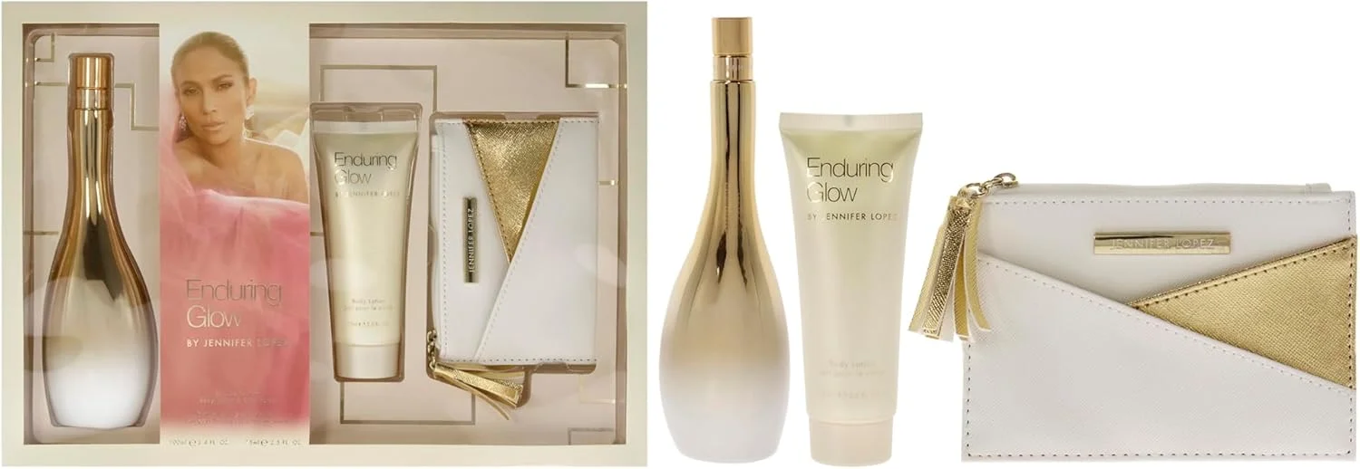 ست ادو پرفیوم زنانه جنیفر لوپز Enduring Glow به همراه لوسیون بدن و کیف 3 تکه