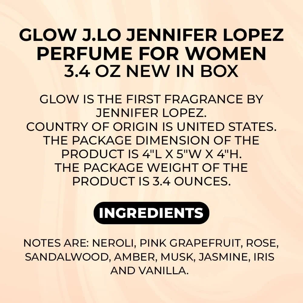 عطر زنانه جنیفر لوپز گلو جی.لو 100 میل (3.4 اونس) نو در جعبه عطر زنانه جنیفر لوپز گلو جی.لو 100 میل (3.4 اونس) نو در جعبه