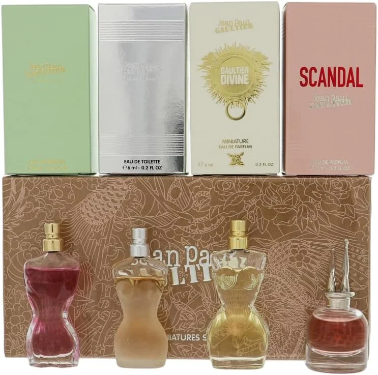 ست مینیاتوری 4 عددی زنانه ژان پل گوتیه (La Belle, Scandal, Classique, Divine)