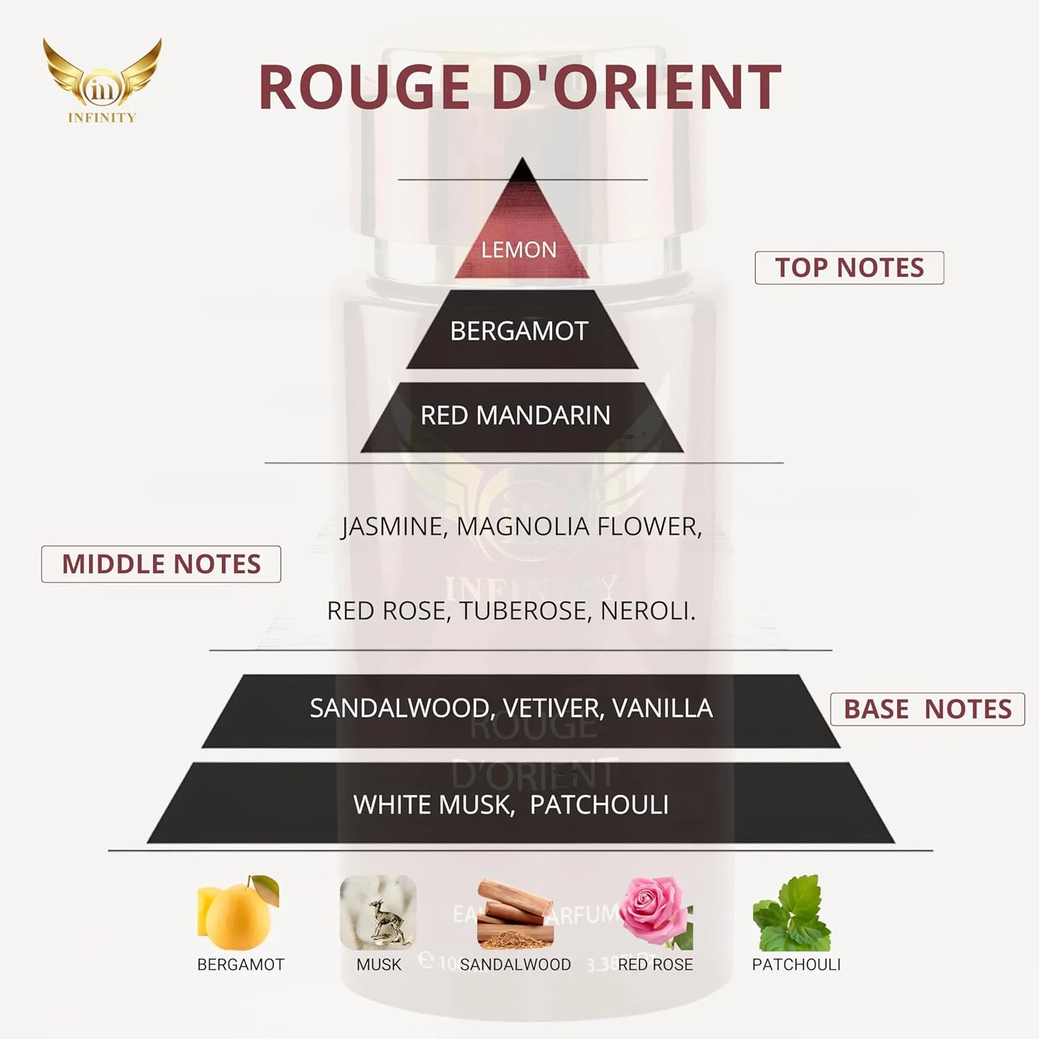 ادکلن زنانه این اینفینیتی ROUGE D'ORIENT - حجم 100 میلی لیتر ادکلن زنانه این اینفینیتی ROUGE D'ORIENT - حجم 100 میلی لیتر
