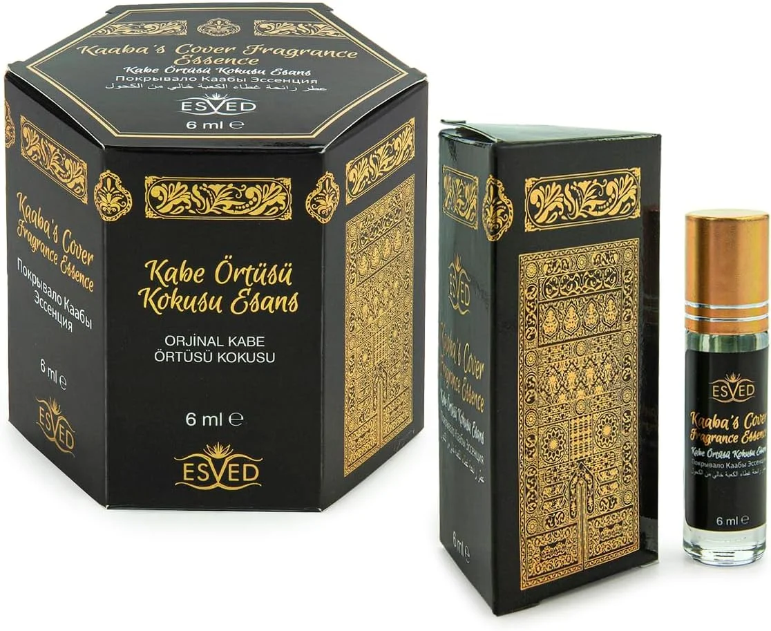 ایحوان آنلاین، بسته 6 عددی عطر روغنی رولی 36 میلی لیتری - 1.21 اونسی، عطر مشک غیر الکلی، رایحه های عربی، قرص عطرسازی ملایم برای بدن، رایحه ماندگار برای زنان و مردان، پوشش کعبه