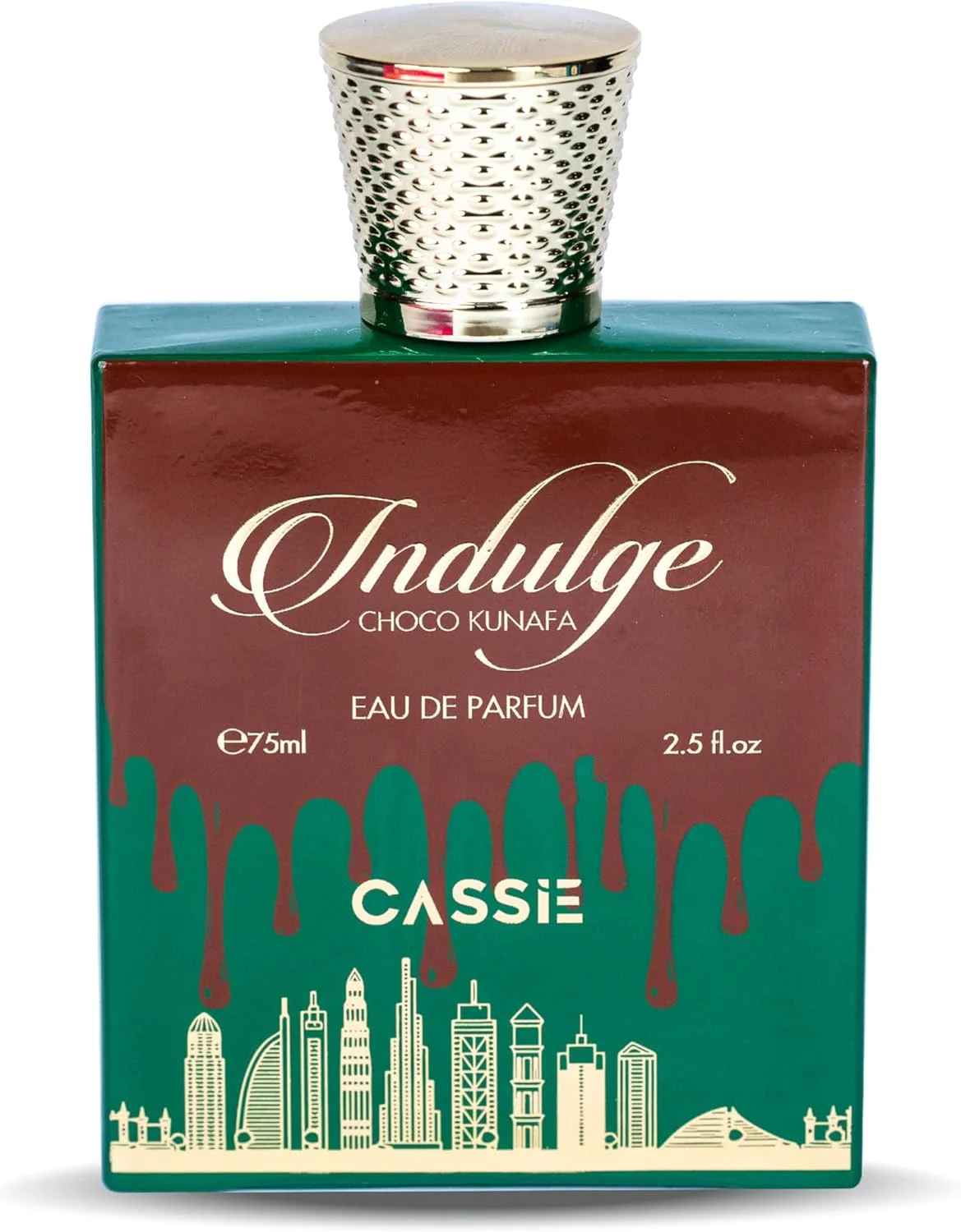 ادو پرفیوم ایندالج شکلات کنافه از Cassie – 75 میلی لیتر | عطر گورمند ماندگار با رایحه های شکلات تلخ، خامه زده شده، وانیل و پسته | عطر یونیسکس