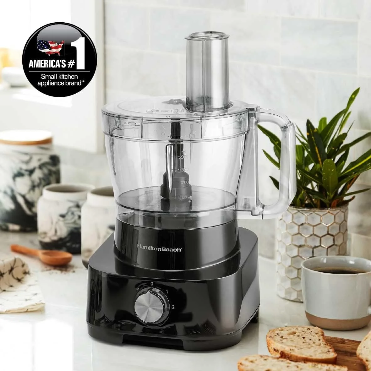 غذاساز همیلتون بیچ 1000 وات، کاسه 3.5 لیتری و 11 قطعه جانبی - مخلوط کن، آب مرکبات گیری، آسیاب، خردکن و موارد دیگر برای ورز دادن خمیر، امولسیون کردن، برش سیب زمینی سرخ کرده و رنده کردن، مدل FP1012-ME غذاساز همیلتون بیچ 1000 وات، کاسه 3.5 لیتری و 11 قطعه جانبی - مخلوط کن، آب مرکبات گیری، آسیاب، خردکن و موارد دیگر برای ورز دادن خمیر، امولسیون کردن، برش سیب زمینی سرخ کرده و رنده کردن، مدل FP1012-ME