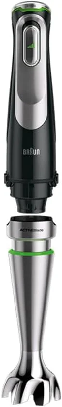 مخلوط کن دستی Braun MultiQuick 9، همزن دستی، غذاساز XL، فناوری Active PowerDrive، خردکن 500 میلی لیتری، لیوان 600 میلی لیتری بدون BPA با درب، 1200 وات، 220-240 ولت، 50-60 هرتز، MQ 9135XI، مشکی مخلوط کن دستی Braun MultiQuick 9، همزن دستی، غذاساز XL، فناوری Active PowerDrive، خردکن 500 میلی لیتری، لیوان 600 میلی لیتری بدون BPA با درب، 1200 وات، 220-240 ولت، 50-60 هرتز، MQ 9135XI، مشکی