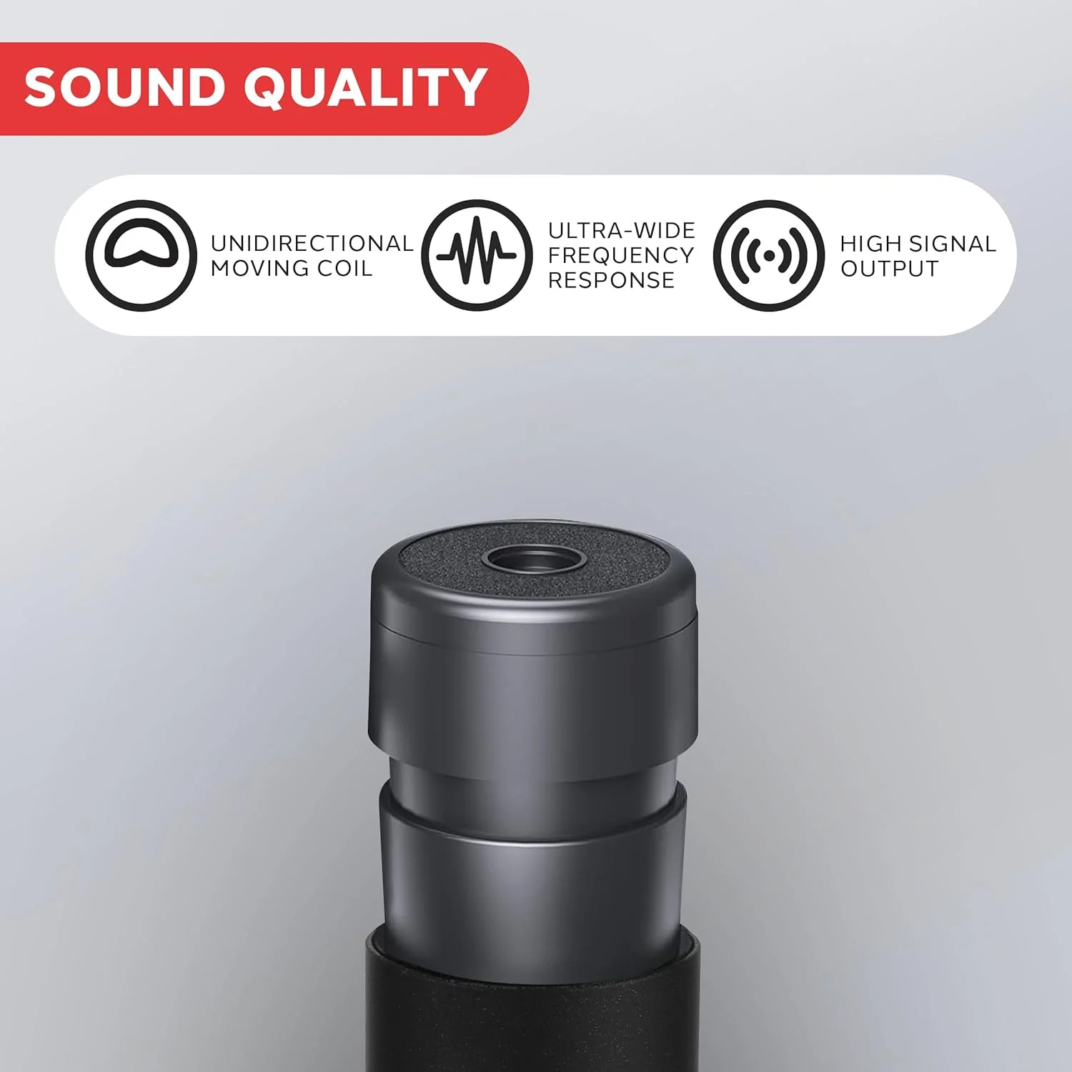 میکروفون دستی حرفه ای Pyle با سیم پیچ متحرک - میکروفون کاردیوئید یک طرفه پویا برای آواز، دارای فیلتر پاپ آکوستیک داخلی، شامل کابل صوتی 15 فوتی XLR به اتصال 1/4 اینچی Pyle PDMIC78