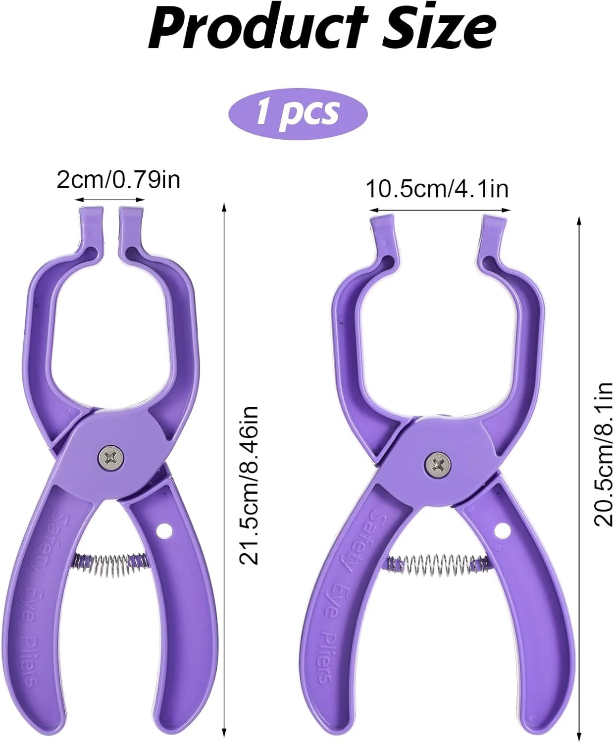 ابزار کمکی ایمنی چشم ارتقا یافته، ابزار قلاب بافی برای اتصال چشم های ایمنی قلاب بافی، ابزار های فشاری چشم حیوانات عروسکی، لوازم ساخت عروسک (بنفش) ابزار کمکی ایمنی چشم ارتقا یافته، ابزار قلاب بافی برای اتصال چشم های ایمنی قلاب بافی، ابزار های فشاری چشم حیوانات عروسکی، لوازم ساخت عروسک (بنفش)