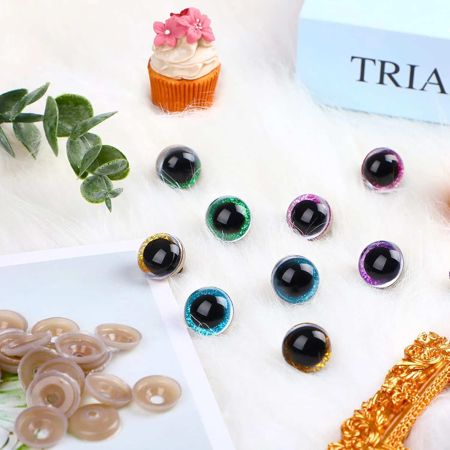 چشم و بینی ایمنی UPINS 180 عددی برای آمیگورومی، چشم های قلاب بافی پلاستیکی بزرگ برای حیوانات عروسکی، لوازم ساخت عروسک خرس عروسکی DIY چشم و بینی ایمنی UPINS 180 عددی برای آمیگورومی، چشم های قلاب بافی پلاستیکی بزرگ برای حیوانات عروسکی، لوازم ساخت عروسک خرس عروسکی DIY