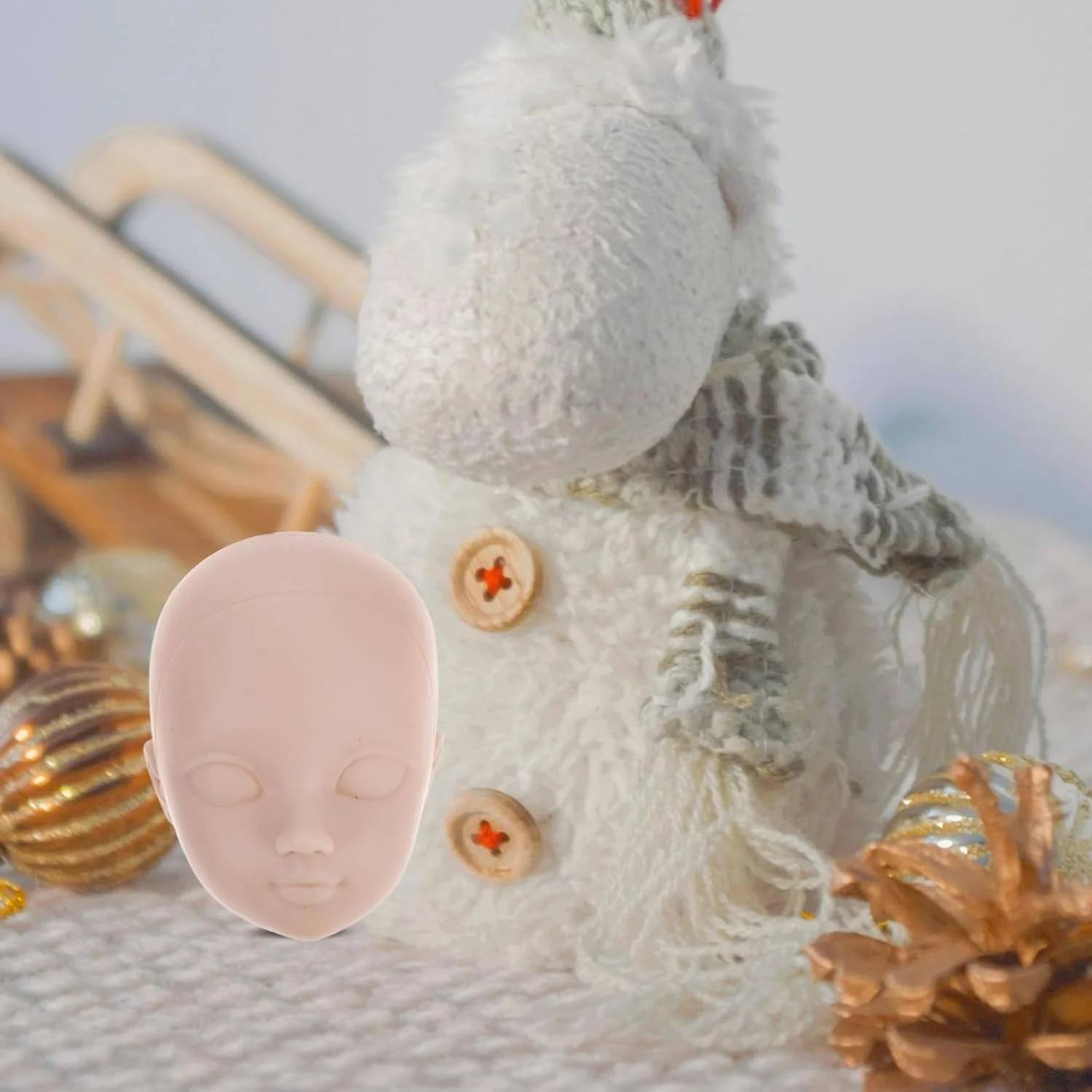 SUPVOX 10 عدد سر عروسک سازی جایگزین سر عروسک قطعات عروسک تعمیر لوازم جانبی ساخت عروسک لوازم آرایش آرایشی