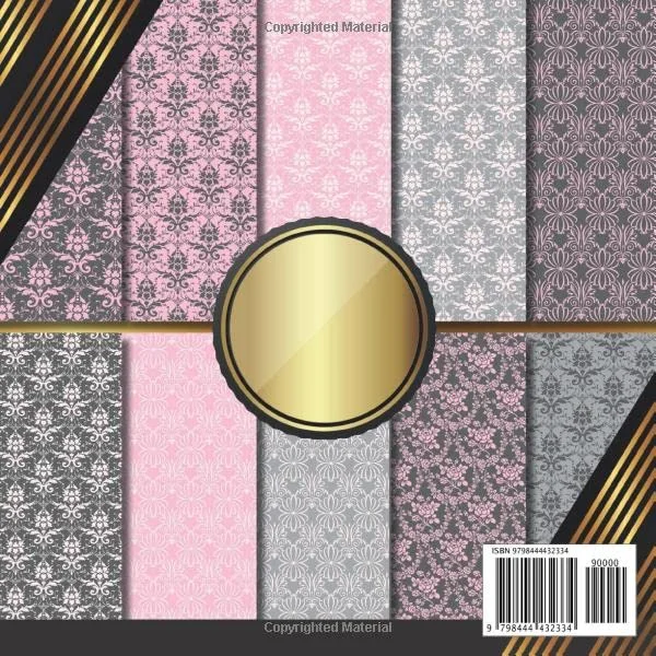 کاغذ اسکرپ بوک: طرح داماسک صورتی و خاکستری: کاغذ کاردستی دو طرفه برای کارت سازی، اوریگامی و پروژه های DIY | پد کاغذ اسکرپ بوک تزئینی کاغذ اسکرپ بوک: طرح داماسک صورتی و خاکستری: کاغذ کاردستی دو طرفه برای کارت سازی، اوریگامی و پروژه های DIY | پد کاغذ اسکرپ بوک تزئینی