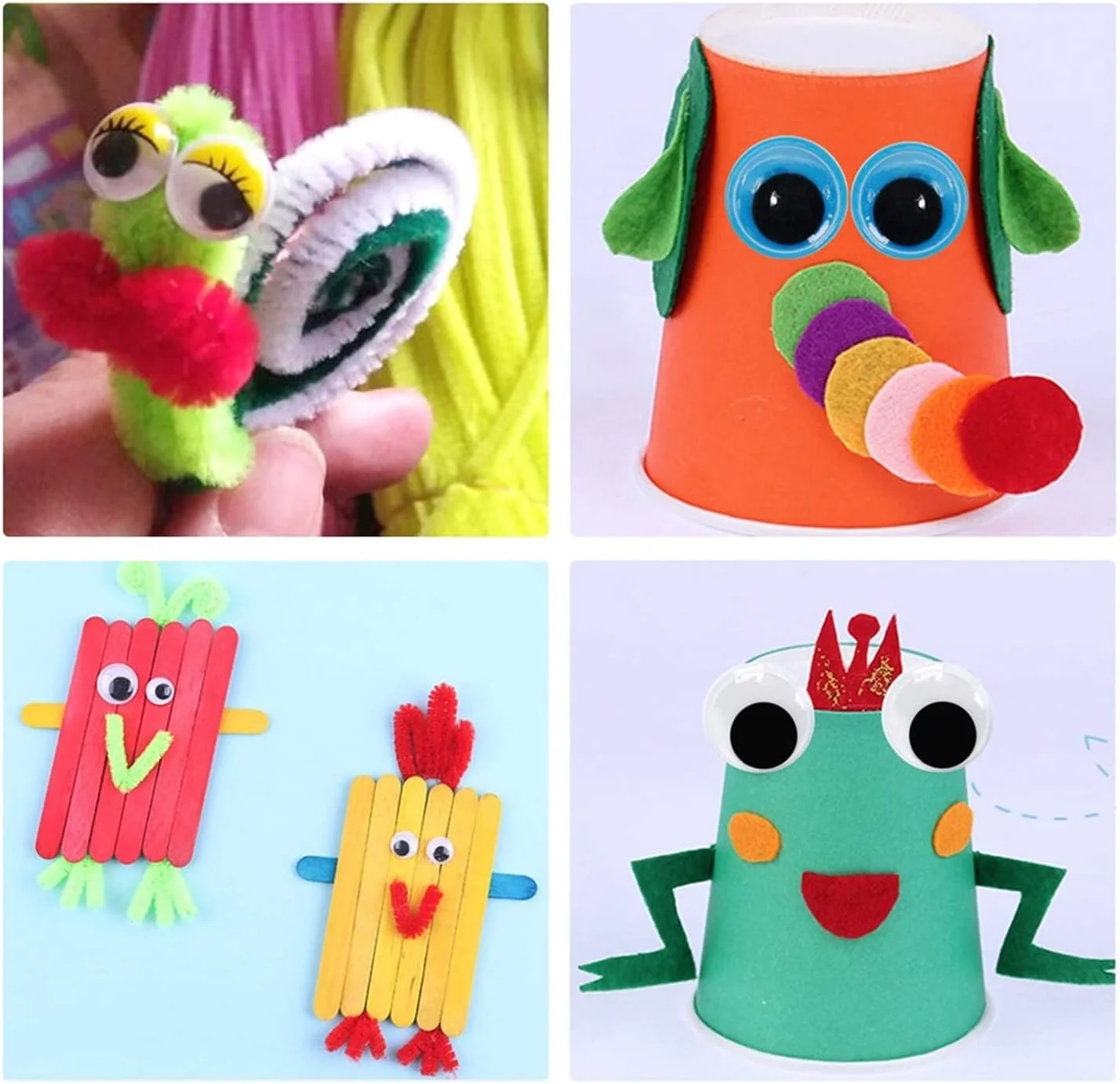 چشم عروسک 100 عددی خودچسب DIY برای کاردستی، چشم متحرک شبیه سازی حیوانات، لوازم مهد کودک، ساخت عروسک (رنگ: مشکی) چشم عروسک 100 عددی خودچسب DIY برای کاردستی، چشم متحرک شبیه سازی حیوانات، لوازم مهد کودک، ساخت عروسک (رنگ: مشکی)