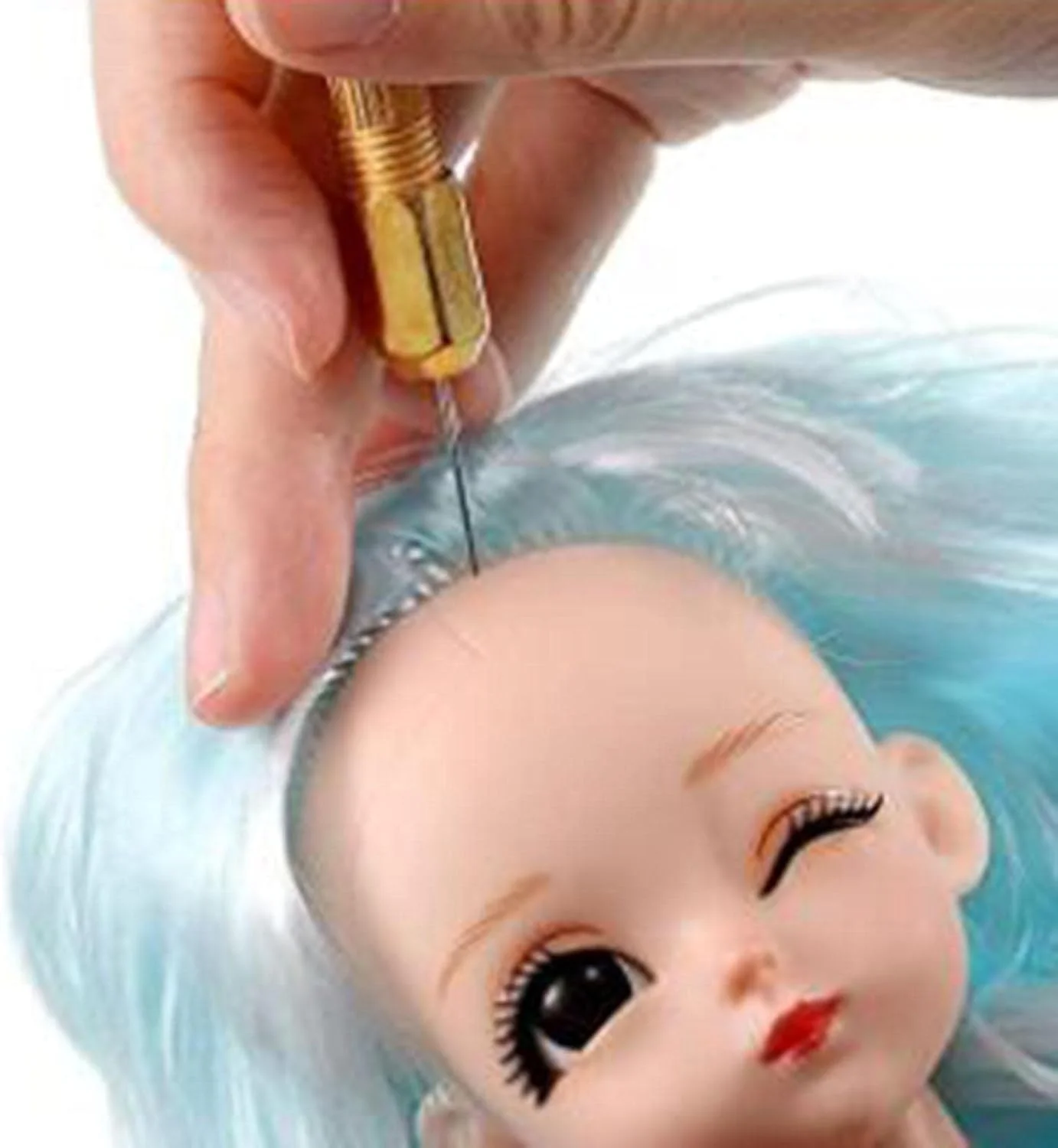 ابزار ریروتینگ موی عروسک، نگهدارنده های ریشه مو، سوزن های موی عروسک 2 سایز سوزن برای لوازم جانبی ساخت کلاه گیس، ابزار DIY بادوام 1x0.8mm سوزن 1x میله ابزار ریروتینگ موی عروسک، نگهدارنده های ریشه مو، سوزن های موی عروسک 2 سایز سوزن برای لوازم جانبی ساخت کلاه گیس، ابزار DIY بادوام 1x0.8mm سوزن 1x میله