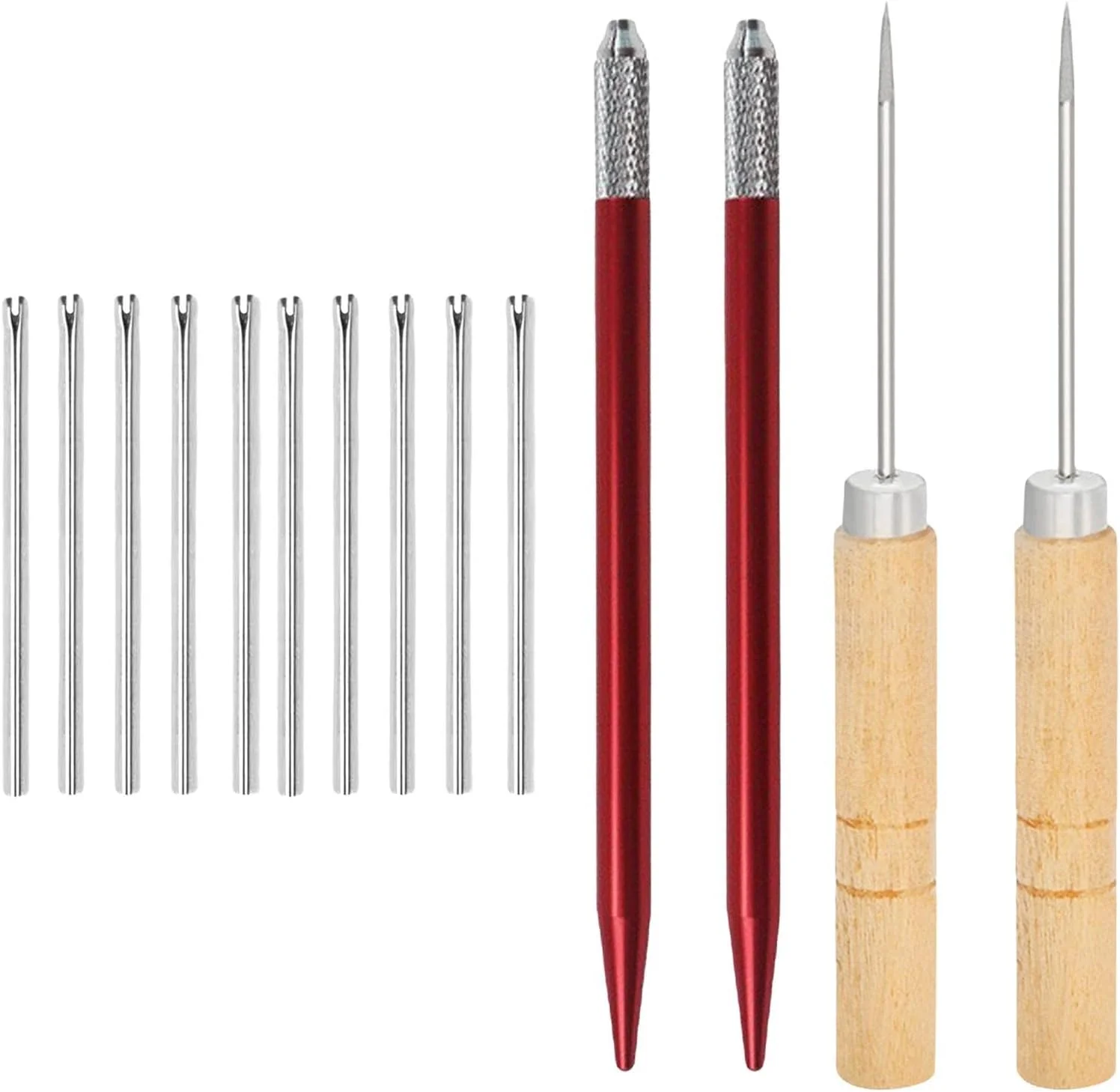 ابزار ریشه گذاری موی عروسک، لوازم ساخت عروسک، شامل سوزن های ریروت و ترمیم مو، کیت ساخت عروسک ریشه گذاری موی عروسک، ابزار ریشه گذاری عروسک برای عروسک DIY، 10 عدد سوزن 0.8 میلی متری