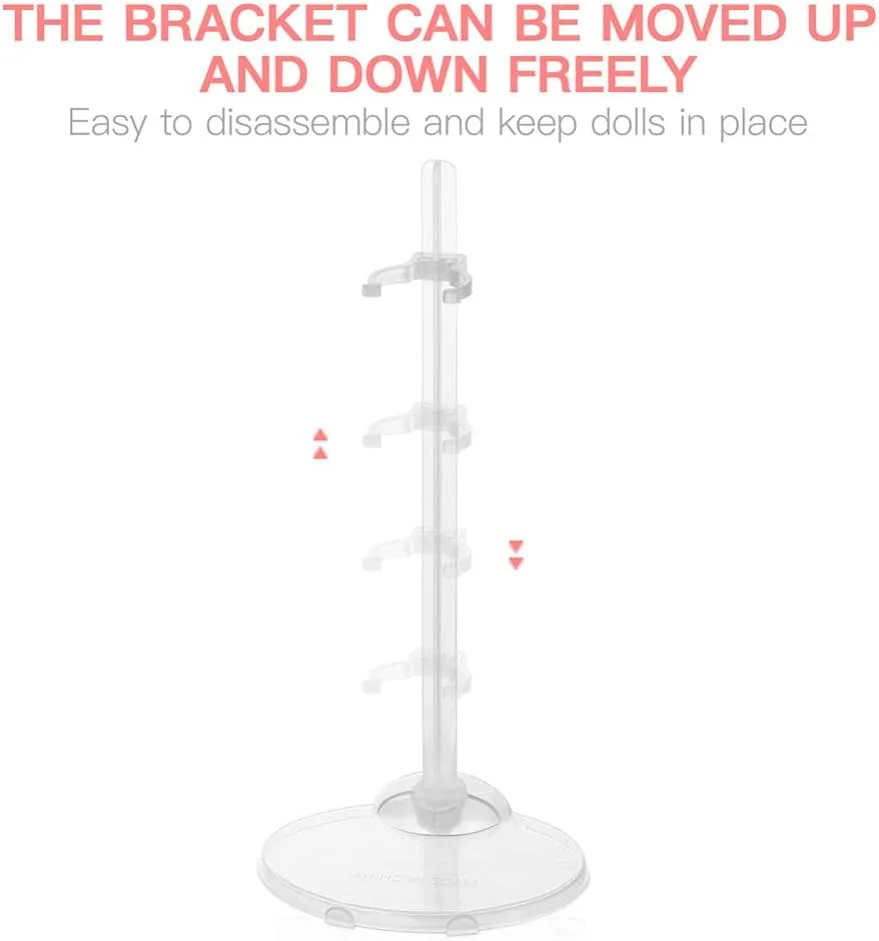 18 عدد پایه نگهدارنده عروسک پلاستیکی شفاف، پایه نمایش عروسک، براکت قفسه نمایش فیگور عروسک، مانکن قابل تنظیم، نگهدارنده مچ دست، لوازم ساخت عروسک DIY 18 عدد پایه نگهدارنده عروسک پلاستیکی شفاف، پایه نمایش عروسک، براکت قفسه نمایش فیگور عروسک، مانکن قابل تنظیم، نگهدارنده مچ دست، لوازم ساخت عروسک DIY