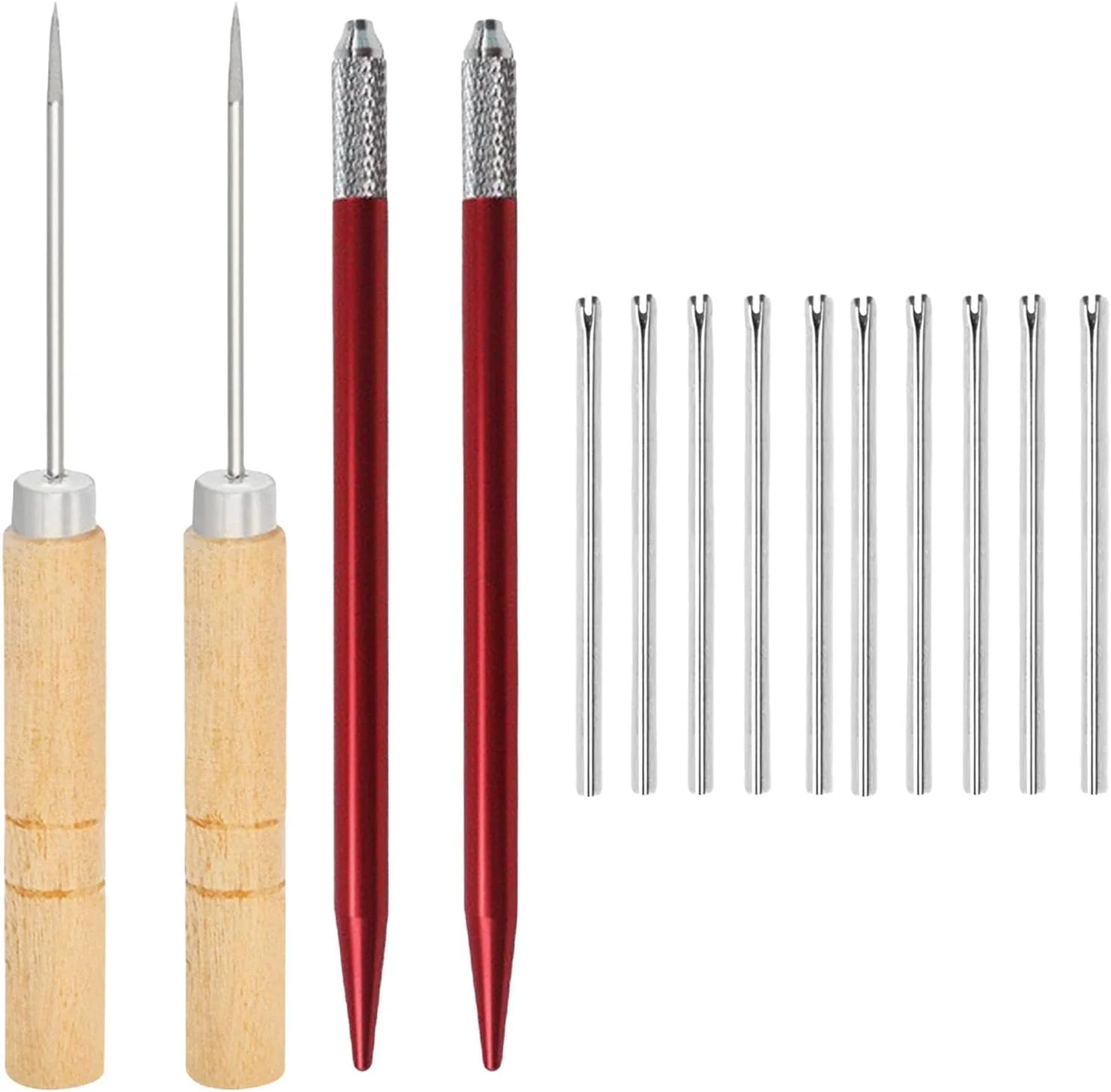 ابزار ریشه گذاری موی عروسک، لوازم ساخت عروسک، شامل سوزن های ریروت و ترمیم مو، کیت ساخت عروسک ریشه گذاری موی عروسک، ابزار ریشه گذاری عروسک برای عروسک DIY، 10 عدد سوزن 0.8 میلی متری