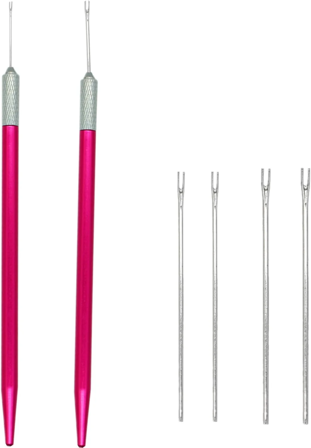 مجموعه 6 عددی ابزار ریروتینگ مو Nanchroadly، نگهدارنده های ریشه مو با سوزن های 0.6 میلی متر و 0.8 میلی متر، ابزار ترمیم موی عروسک، لوازم جانبی ساخت موی عروسک