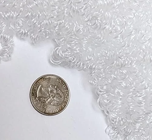 لوازم صنایع دستی Linpeng، فرفری، لوازم عروسک سازی، موی دلقک 2oz، سفید لوازم صنایع دستی Linpeng، فرفری، لوازم عروسک سازی، موی دلقک 2oz، سفید