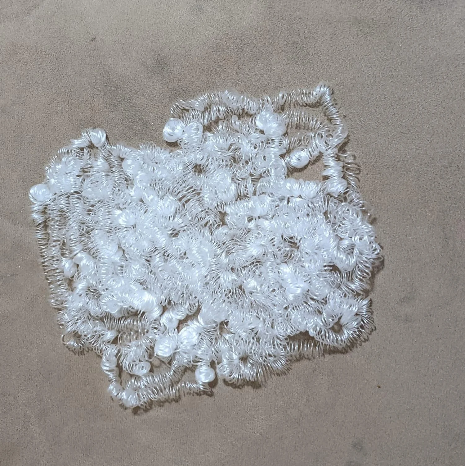 لوازم صنایع دستی Linpeng، فرفری، لوازم عروسک سازی، موی دلقک 2oz، سفید لوازم صنایع دستی Linpeng، فرفری، لوازم عروسک سازی، موی دلقک 2oz، سفید