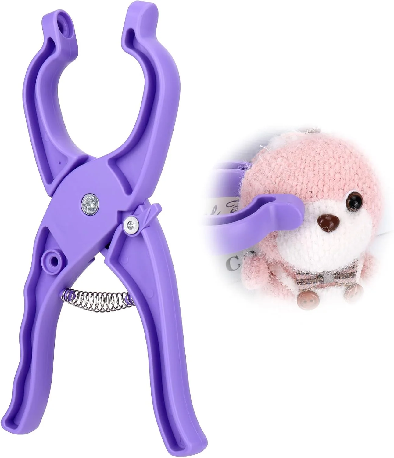 ابزار ایمنی ارتقا یافته Juome برای قلاب بافی - ابزار قلاب بافی برای اتصال چشم های ایمنی قلاب بافی، ابزار کمکی برای چشم های ایمنی حیوانات عروسکی 5-30 میلی متری لوازم ساخت عروسک (بنفش 1 عدد) ابزار ایمنی ارتقا یافته Juome برای قلاب بافی - ابزار قلاب بافی برای اتصال چشم های ایمنی قلاب بافی، ابزار کمکی برای چشم های ایمنی حیوانات عروسکی 5-30 میلی متری لوازم ساخت عروسک (بنفش 1 عدد)