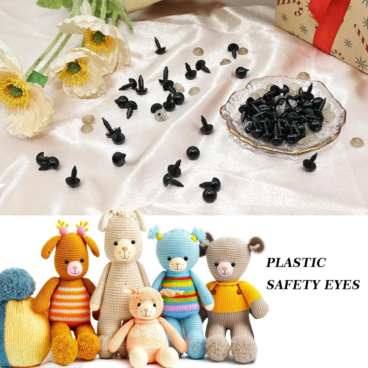 چشم های ایمنی بزرگ KIGEAPUEL 160 عددی برای آمیگورومی چشم های ایمنی بزرگ KIGEAPUEL 160 عددی برای آمیگورومی