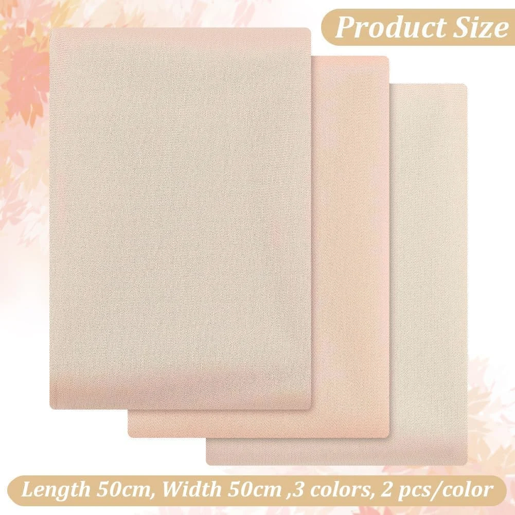 اینفانلی 1 تکه پارچه رنگ پوست عروسک DIY برای ساخت عروسک، پارچه پشمی بافتنی رنگ پوست عروسک، مواد آسان برای خیاطی، پارچه رنگ پوست برای صنایع دستی دست ساز DIY، عروسک پارچه ای