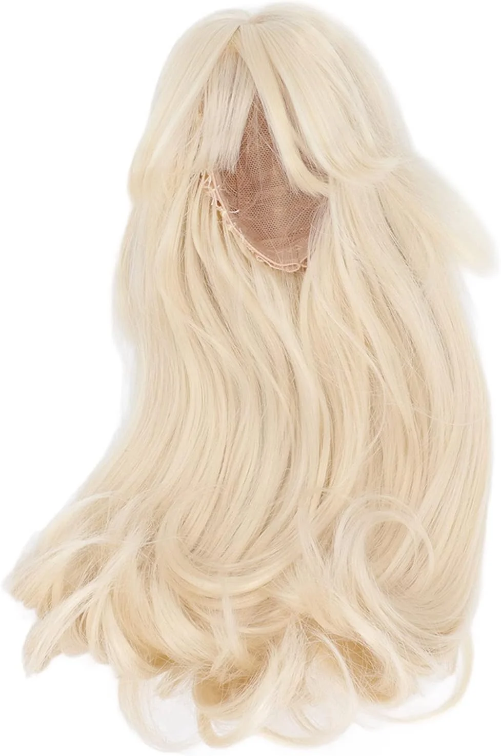 کلاه گیس عروسک دست ساز، کلاه گیس مویی فرفری، لوازم ساخت عروسک مویی DIY برای عروسک (#1)