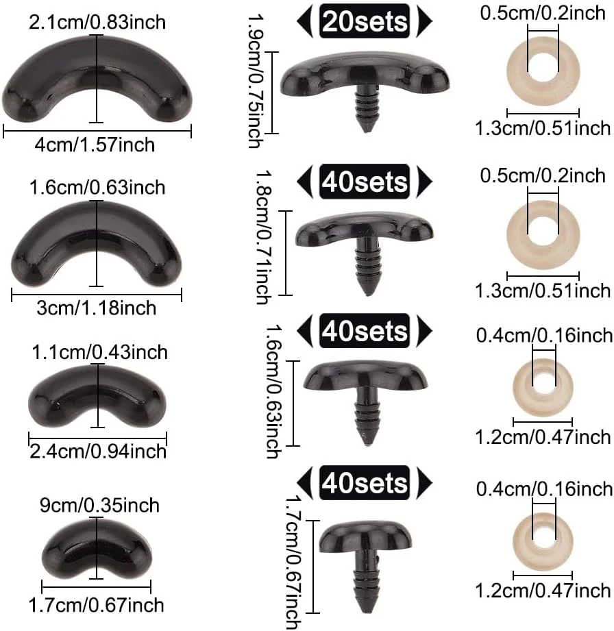 گومیکر 140 ست بینی کاردستی در 4 مدل با واشر، چشم های ایمنی سگ با شکل قلب اکریلیک، بینی خرس تدی شکل کمانی، دهان عروسک، ابرو عروسک، لوازم ساخت عروسک، بینی توله سگ گومیکر 140 ست بینی کاردستی در 4 مدل با واشر، چشم های ایمنی سگ با شکل قلب اکریلیک، بینی خرس تدی شکل کمانی، دهان عروسک، ابرو عروسک، لوازم ساخت عروسک، بینی توله سگ