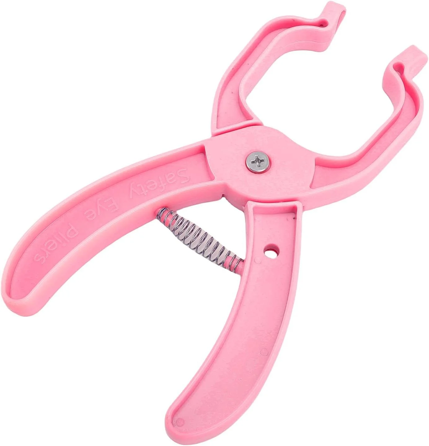 انبر ابزار چشم ایمنی قلاب بافی موریلیان، لوازم کارآمد عروسک سازی برای قلاب بافی (صورتی)