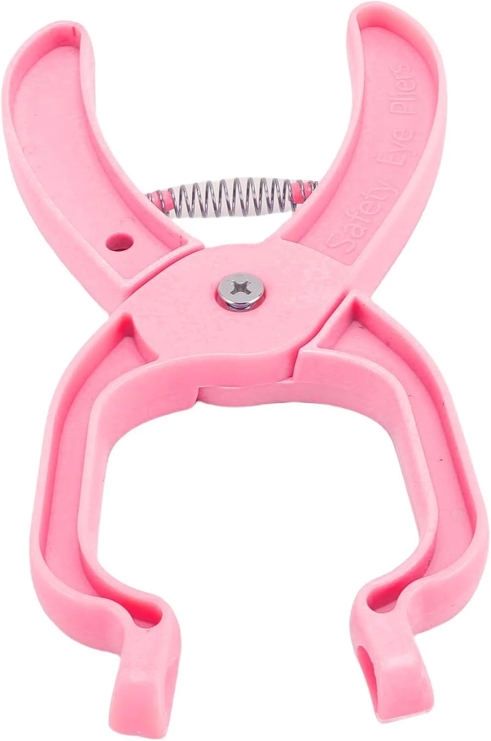 انبر ابزار چشم ایمنی قلاب بافی موریلیان، لوازم کارآمد عروسک سازی برای قلاب بافی (صورتی)