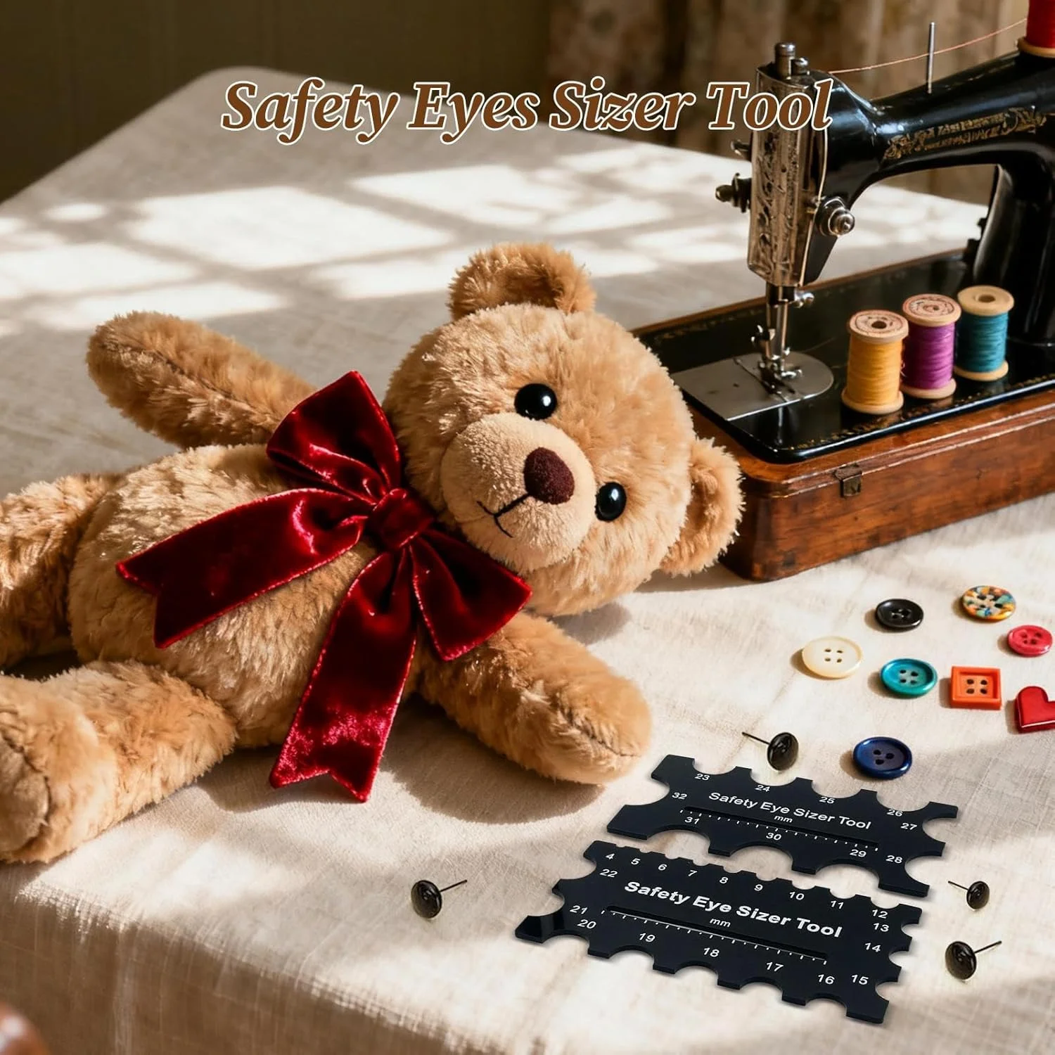 ابزار سایز بندی چشم ایمنی برای قلاب بافی | ابزار اندازه گیری چشم حیوانات عروسکی، اندازه گیری از 4 میلی متر تا 32 میلی متر، لوازم برای مبتدیان، ساخت اسباب بازی عروسک، کاردستی سرگرمی، ساخت حیوانات عروسکی ابزار سایز بندی چشم ایمنی برای قلاب بافی | ابزار اندازه گیری چشم حیوانات عروسکی، اندازه گیری از 4 میلی متر تا 32 میلی متر، لوازم برای مبتدیان، ساخت اسباب بازی عروسک، کاردستی سرگرمی، ساخت حیوانات عروسکی