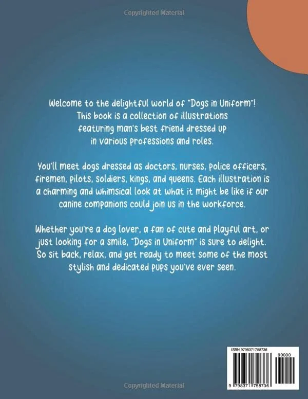 مجموعه سگ ها در لباس فرم: برش و کلاژ برای ساخت کاردستی های کاغذی و اسکرپ بوک