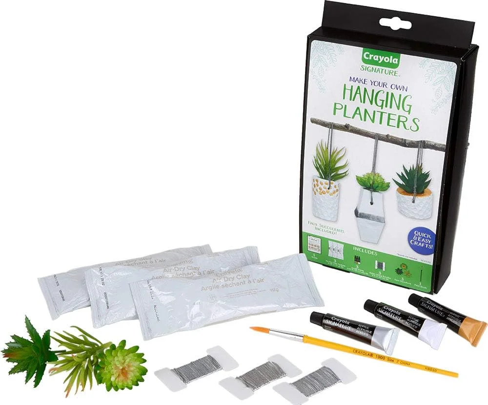 کیت گلدان آویز DIY کرایولا، گلدان شخصی سازی شده، هدیه های منحصر به فرد برای مادر، 14 تکه کیت گلدان آویز DIY کرایولا، گلدان شخصی سازی شده، هدیه های منحصر به فرد برای مادر، 14 تکه