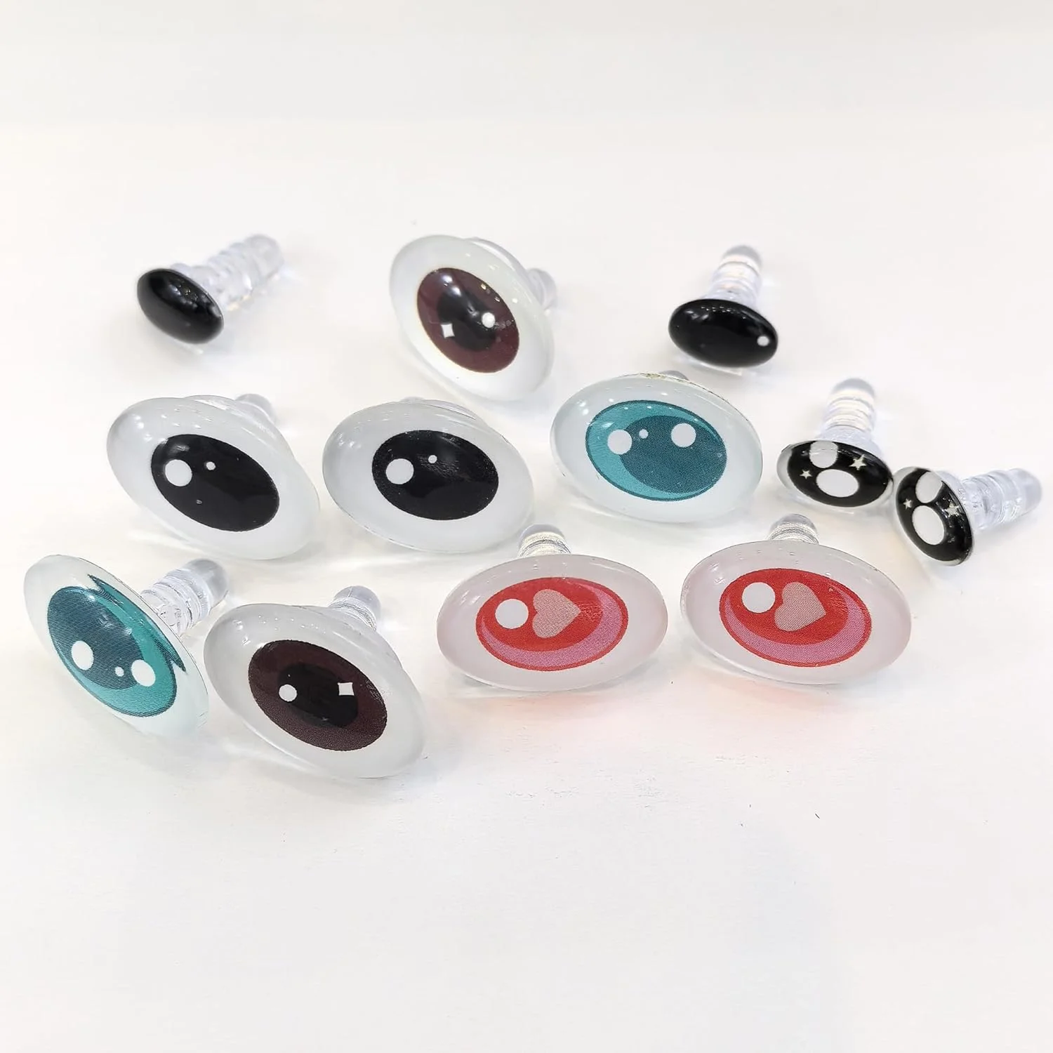 mjjmbc 30 عدد چشم عروسک شیشه ای گنبدی برای ساخت عروسک های خمیری، مجسمه سازی، وسایل تزئینی، صنایع دستی، یافته های DIY، جواهر سازی mjjmbc 30 عدد چشم عروسک شیشه ای گنبدی برای ساخت عروسک های خمیری، مجسمه سازی، وسایل تزئینی، صنایع دستی، یافته های DIY، جواهر سازی