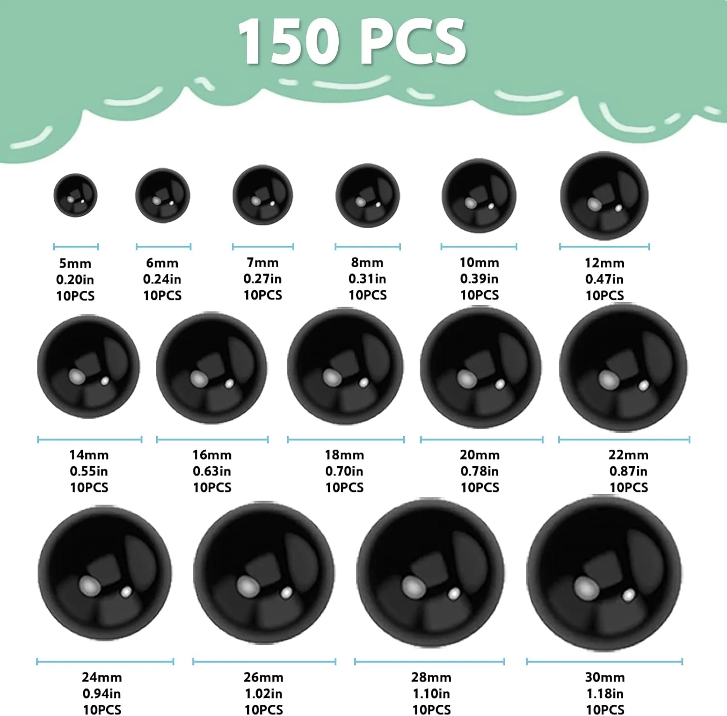 ابزار نصب چشم ایمنی، کمکی برای اتصال چشم های ایمن برای قلاب بافی، شامل 150 عدد چشم عروسک 5-30 میلی متری برای لوازم ساخت سایز آمیگورومی، کاردستی DIY، دسته فنری ارگونومیک (آبی) ابزار نصب چشم ایمنی، کمکی برای اتصال چشم های ایمن برای قلاب بافی، شامل 150 عدد چشم عروسک 5-30 میلی متری برای لوازم ساخت سایز آمیگورومی، کاردستی DIY، دسته فنری ارگونومیک (آبی)