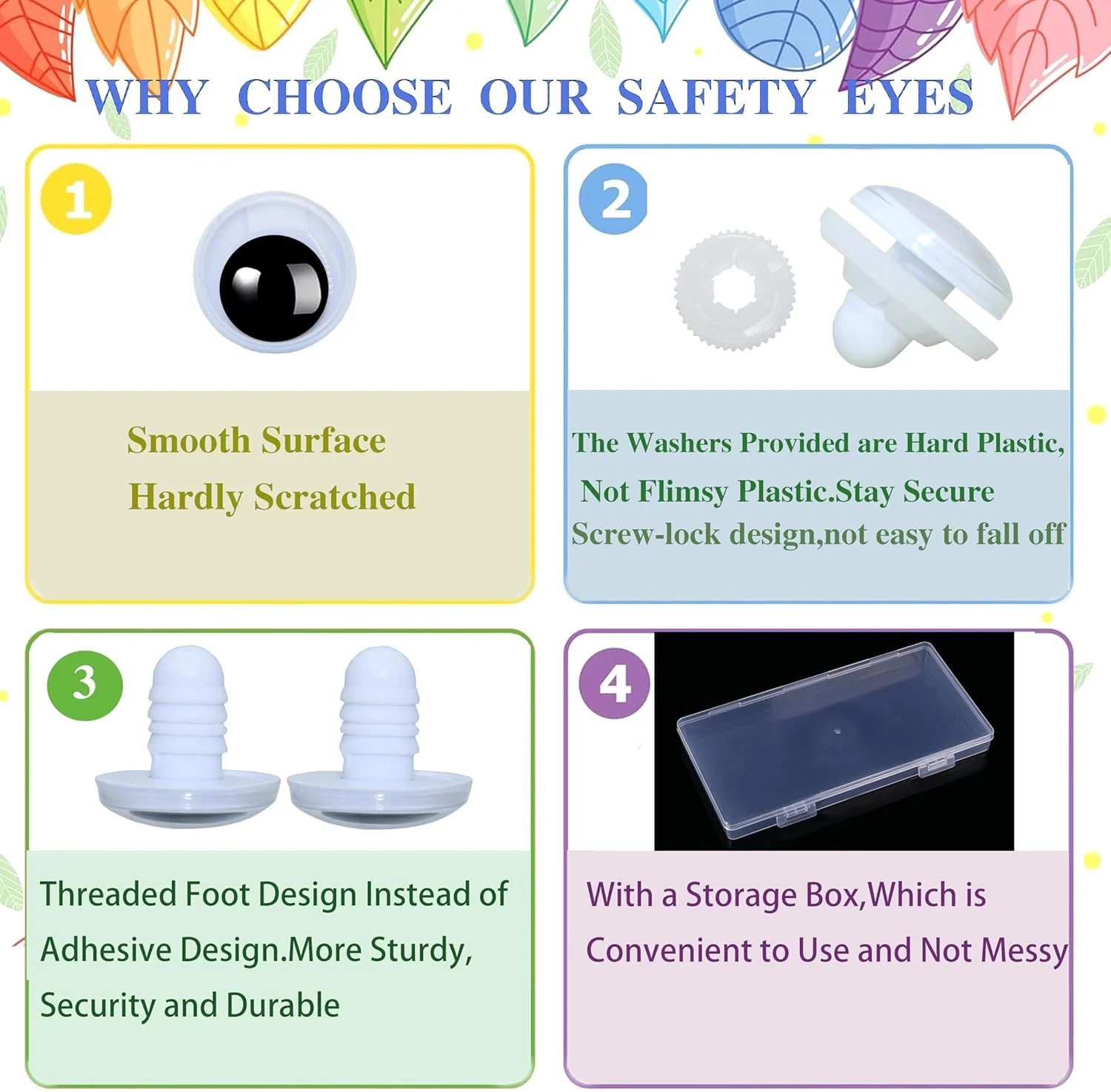 100 عدد چشم ایمنی و واشر ایمن برای قلاب بافی آمیگورومی - Thalinfayi 15mm چشم های متحرک سیاه و سفید چشم های صنایع دستی چشم های قلاب بافی برای ساخت DIY یا جایگزینی آمیگورومی، صنایع دستی، لوازم عروسک قلاب بافی 100 عدد چشم ایمنی و واشر ایمن برای قلاب بافی آمیگورومی - Thalinfayi 15mm چشم های متحرک سیاه و سفید چشم های صنایع دستی چشم های قلاب بافی برای ساخت DIY یا جایگزینی آمیگورومی، صنایع دستی، لوازم عروسک قلاب بافی