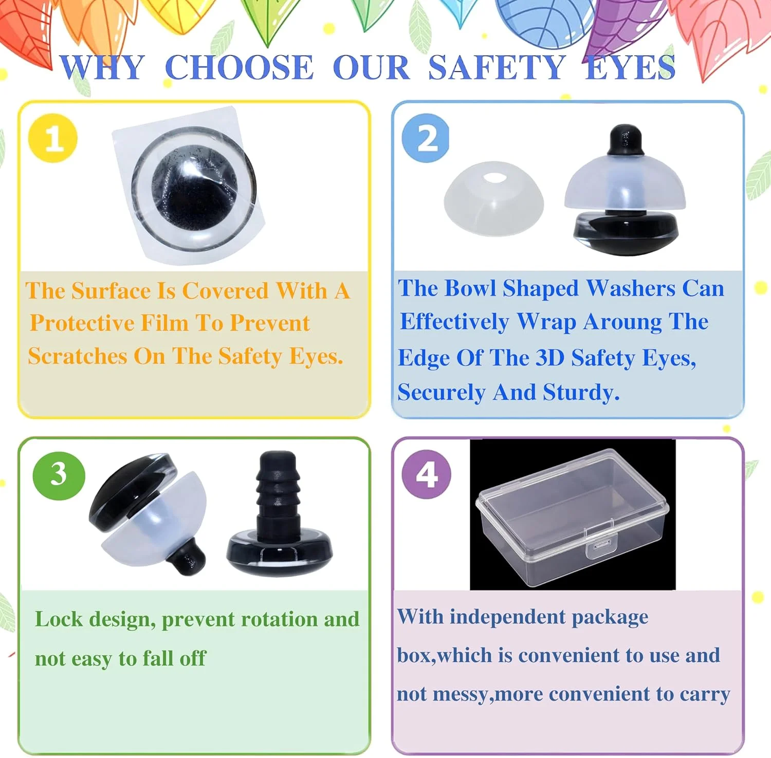 20 عدد چشم ایمنی سه بعدی شفاف و واشر - Thalinfayi چشم های ایمنی مردمک گرد 30 میلی متری برای قلاب بافی آمیگورومی، ساخت DIY یا جایگزینی آمیگورومی، صنایع دستی، لوازم عروسک قلاب بافی 20 عدد چشم ایمنی سه بعدی شفاف و واشر - Thalinfayi چشم های ایمنی مردمک گرد 30 میلی متری برای قلاب بافی آمیگورومی، ساخت DIY یا جایگزینی آمیگورومی، صنایع دستی، لوازم عروسک قلاب بافی