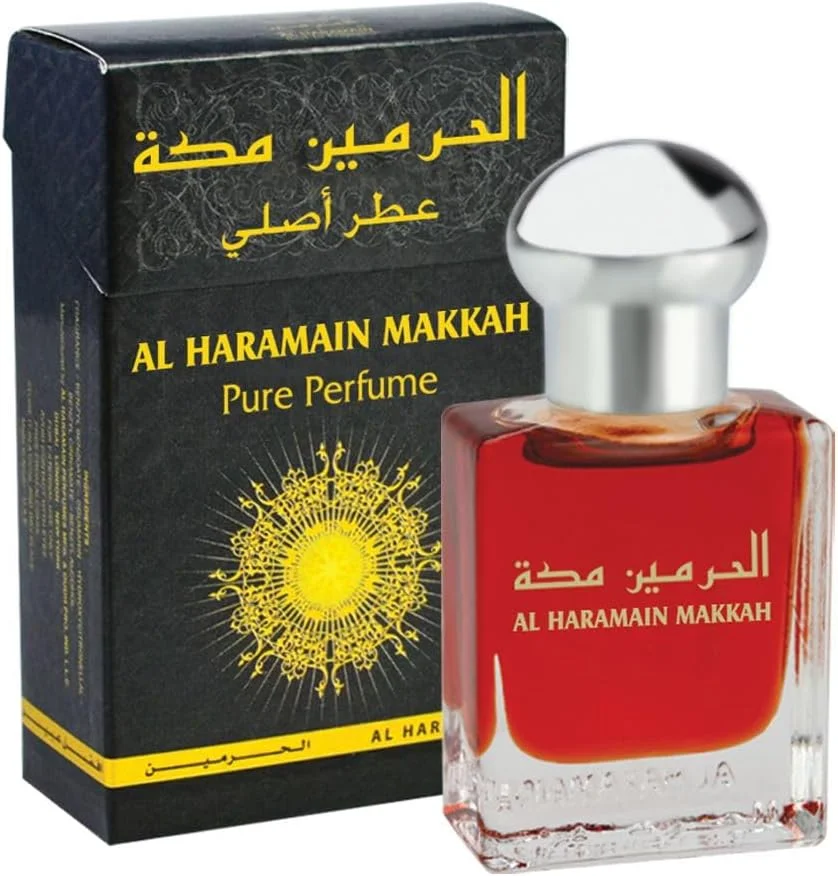 عطر روغنی خالص غیر الکلی حرمین مکه 15 میلی لیتر