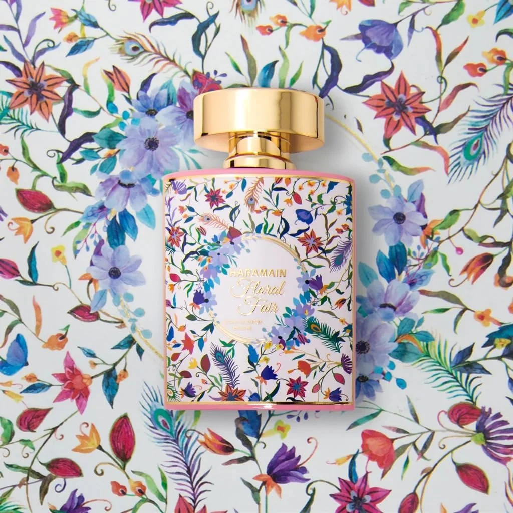 عطر زنانه حرمين فلورال فیر اکستریت د پرفیوم 100 میلی لیتر | عطر لوکس زنانه با رایحه رز، یاس، گل مریم و مشک | عطر گلی ماندگار از الحرمین عطر زنانه حرمين فلورال فیر اکستریت د پرفیوم 100 میلی لیتر | عطر لوکس زنانه با رایحه رز، یاس، گل مریم و مشک | عطر گلی ماندگار از الحرمین