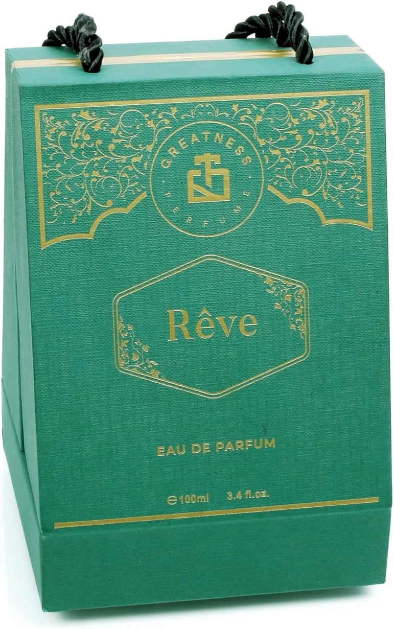 ادکلن Reve Eau de Parfum - عطر یونیسکس با رایحه ای جسورانه و نوستالژیک - عطر ماندگار برای مردان و زنان - ترنج، میوه گل ساعتی، یاس، کارامل، نعناع هندی - 100 میلی لیتر