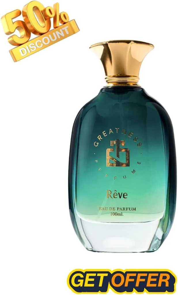 ادکلن Reve Eau de Parfum - عطر یونیسکس با رایحه ای جسورانه و نوستالژیک - عطر ماندگار برای مردان و زنان - ترنج، میوه گل ساعتی، یاس، کارامل، نعناع هندی - 100 میلی لیتر