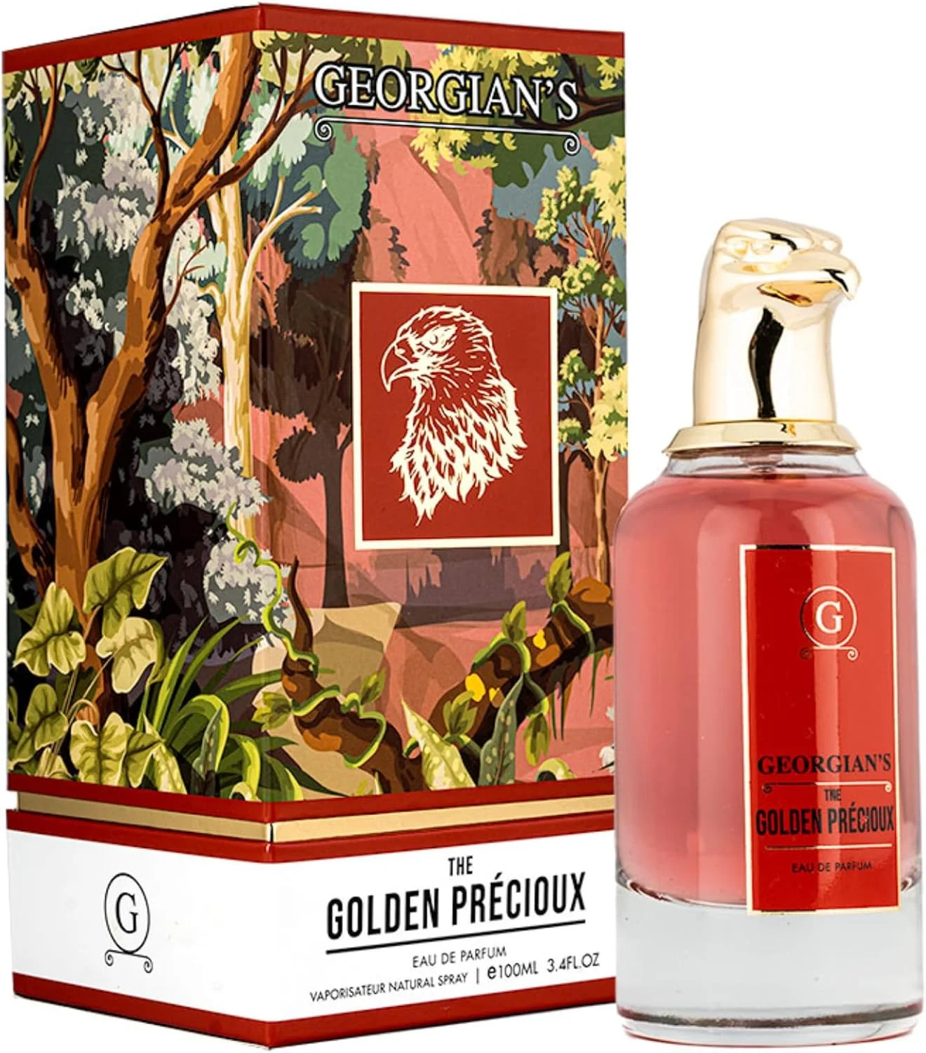 ادو پرفیوم قرمز زنانه/مردانه گرجستان مدل The Golden Precioux حجم 100 میل | ماندگاری طولانی | عطر لوکس ادو پرفیوم قرمز زنانه/مردانه گرجستان مدل The Golden Precioux حجم 100 میل | ماندگاری طولانی | عطر لوکس
