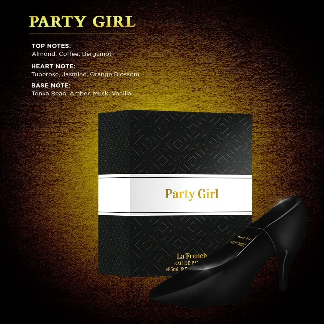عطر زنانه La French Party Girl، بهترین عطر ماندگار برای زنان، عطر زنانه، عطر دخترانه، بهترین هدیه برای دختران، رایحه بادام، گل رز دمشقی و شکوفه پرتقال (85 میلی لیتر) عطر زنانه La French Party Girl، بهترین عطر ماندگار برای زنان، عطر زنانه، عطر دخترانه، بهترین هدیه برای دختران، رایحه بادام، گل رز دمشقی و شکوفه پرتقال (85 میلی لیتر)