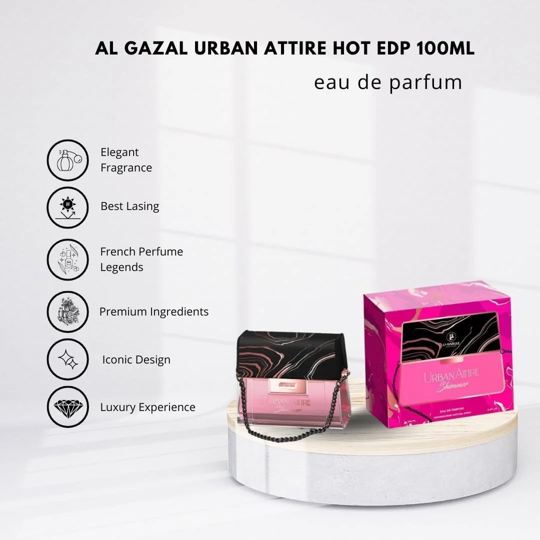 عطر زنانه فراگرنس سکرتز URBAN ATTIRE SHIMMER EDP 100ML / ادو پرفیوم زنانه / بهترین عطر فرانسوی عطر زنانه فراگرنس سکرتز URBAN ATTIRE SHIMMER EDP 100ML / ادو پرفیوم زنانه / بهترین عطر فرانسوی