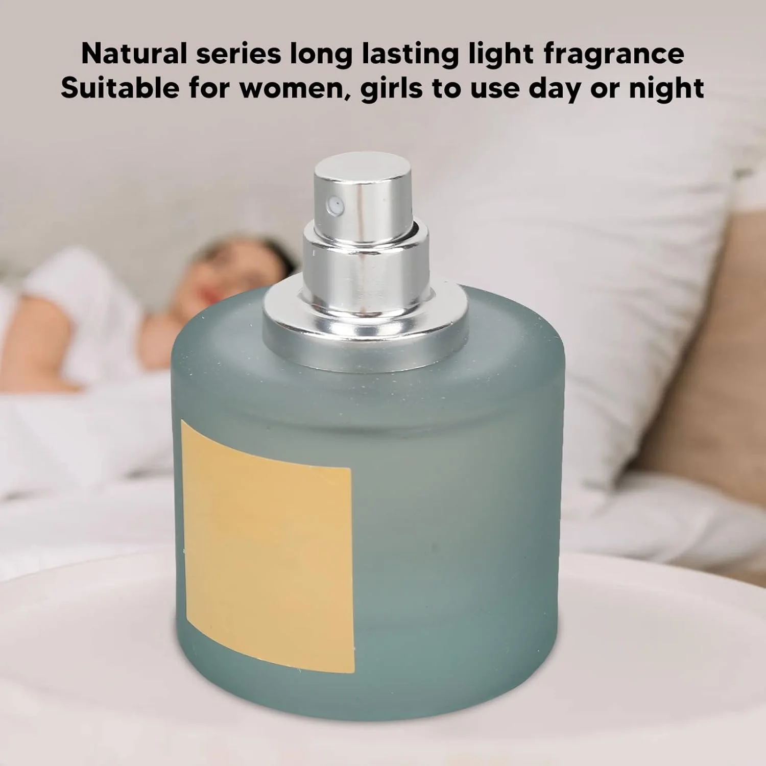 عطر زنانه، بطری گرد با ظرفیت 50 میلی لیتر، عطر زنانه ماندگار برای دیدارهای روزانه (سدر)